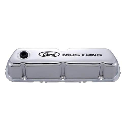 Ford Racing Stamped Steel Valve Covers Chrome