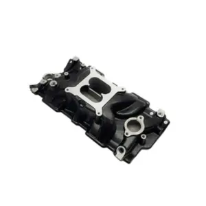 Mastodon Intake Manifold, Small Block Chevy, Dual Plane, Black