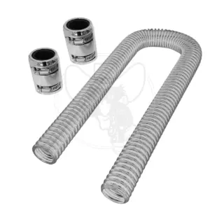 Mastodon Radiator Hose Kit with Aluminum Caps 48'