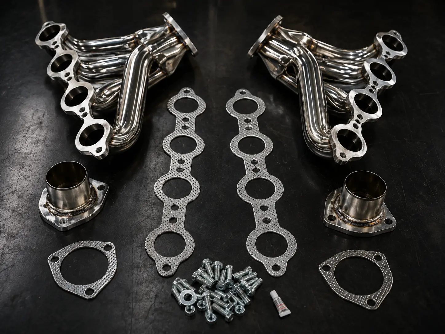 Stainless block hugger headers