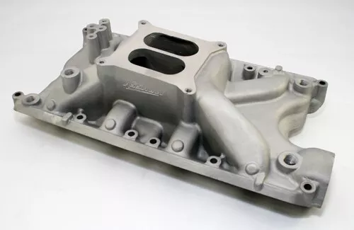 Mastodon Intake Manifold, Dual Plane Aluminum,SBF