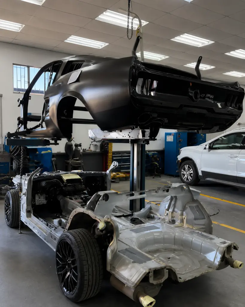 Donor stripped and jig-mounted
