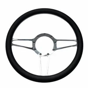 Mastodon Billet Steering Wheel 14" Satin Spoke, 9
