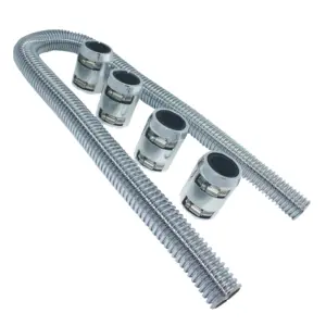 Mastodon Radiator Hose Kit with Aluminum Caps 48'
